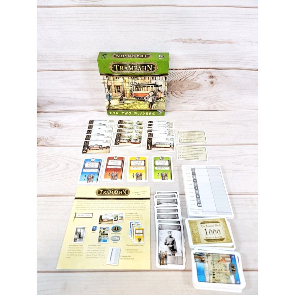 Trambahn Board Game Mayfair Games 2015 By Helmut Ohley 2 Player - Complete